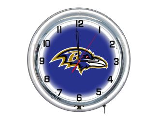 Baltimore Ravens 18" Neon Clock