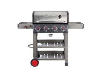 Cookout 4-Burner Propane Gas BBQ Grill with Side Burner, 637-Sq. In. Cooking Surface, and Instastart