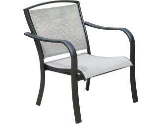 Foxhill All-Weather Commercial-Grade Aluminum Lounge Chair with Sunbrella Sling Fabric