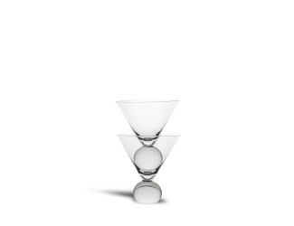ByON by Widgeteer Spice Martini Glasses, Set of 2, Clear