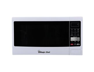 1.6-Cu. Ft. 1100W Countertop Microwave Oven with Push-Button Door in White