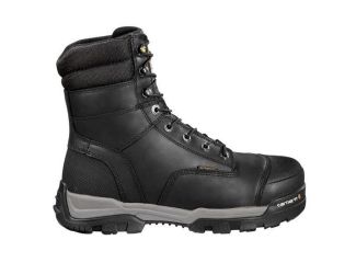 Mens 8" Ground Force Insulated Work Boot-Black-10