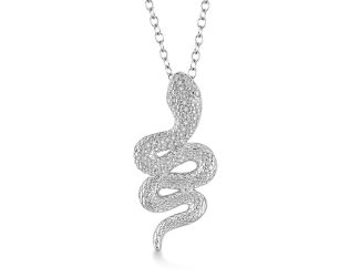 Diamond Snake Necklace