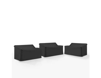 3Pc Outdoor Sectional Furniture Cover Set
