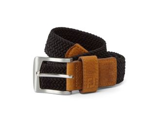 FootJoy Woven Golf Belt - Black/Regular