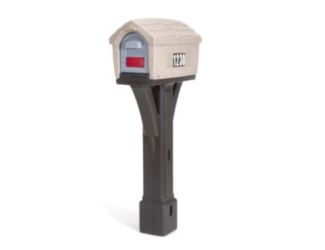 Classic Home Mailbox - Washed Stone/Espresso