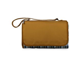 Blanket Tote - English Plaid Pattern with Beige Flap