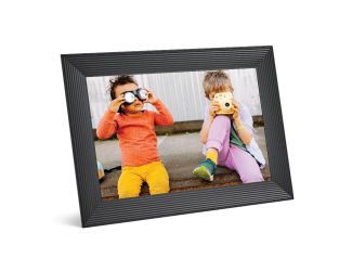 Aura 10.1" Carver Digital Photo Frame by Aura - Gravel (Black)
