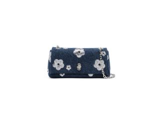 The Sequin Daisy Denim Mini Bag