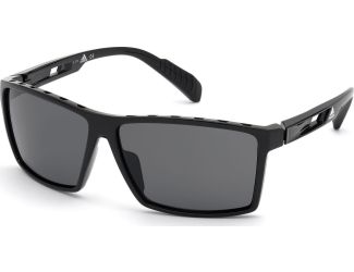 Men's Sunglass - Shiny Black/Smoke Polarized