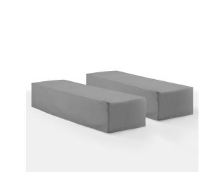 2Pc Outdoor Chaise Lounge Furniture Cover Set