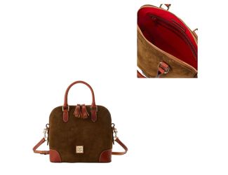 Suede Domed Satchel