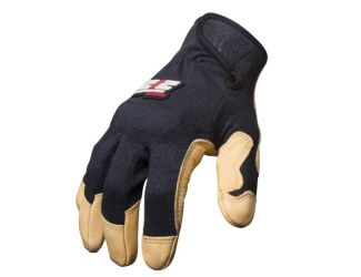 Fire Resistant Premium Leather Fabricator Gloves: Medium