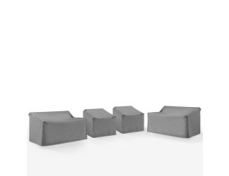 4Pc Outdoor Sectional Furniture Cover Set