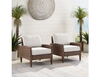 Capella 2Pc Outdoor Wicker Chair Set