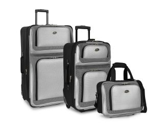 New Yorker 3-Piece Rolling Luggage Set, Red