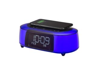 iHome IBTW281 Qi Wireless Fast Charging Color Changing Bluetooth Alarm Clock