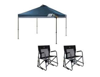 2 Freestyle Rocker - Black (37010) & 1 LevrUp Canopy w/Carry Bag - Navy (88015)