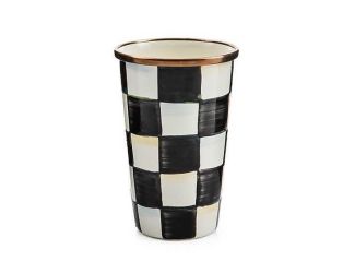 emerald check 10 ounce tumbler