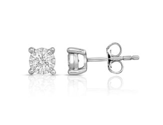 Diamond Solitaire Earrings