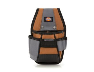 4 Pocket Rigid Tool Pouch with Tape Clip: Tan