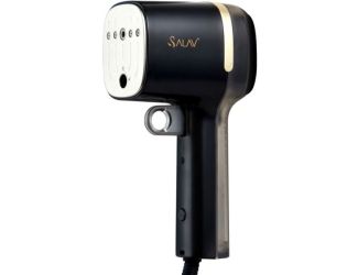 Quicksteam Travel Garment Steamer with 10-Second Heating Time and Brush Creaser Attachment in Black