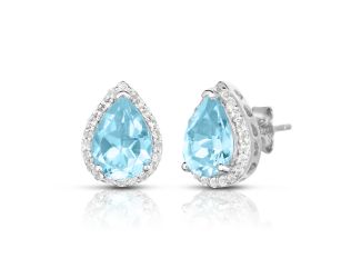 Blue Topaz Earrings