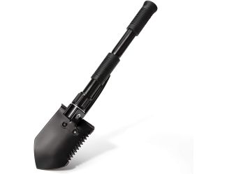 Folding Steel Shovel with Detachable Handle Extension