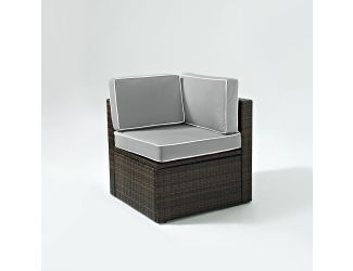 Palm Harbor Outdoor Wicker Corner Chair