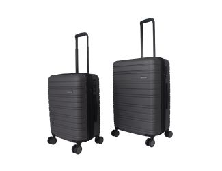 Bob Mackie 2 Pc Hard Side  Spinner Set