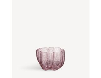 Crackle Votive/Bowl Pink