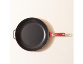 11" Enameled Cast Iron Skillet - Made In Red