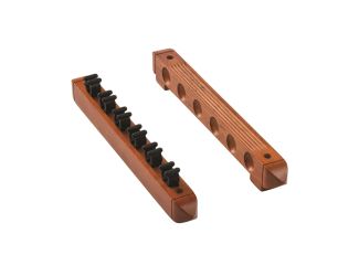 Fat Cat Oak 6 Cue 2-Piece Wall Cue Rack