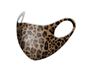 Dr. Green Antibacterial-Ultraviolet Reusable Face Mask with Silver-Ion Nanotechnology, Brown Leopard