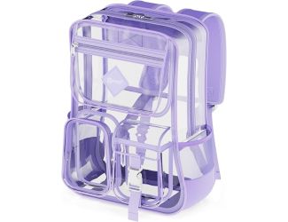 PVC Transparent Backpack Purple