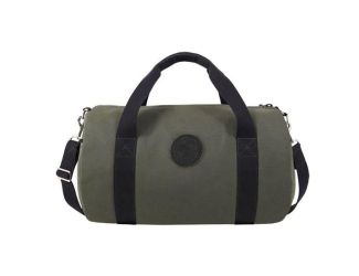 Zippered Round Duffel-Olive Drab