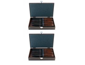 Pakka 14pc Steak Knife Set with 2 cases