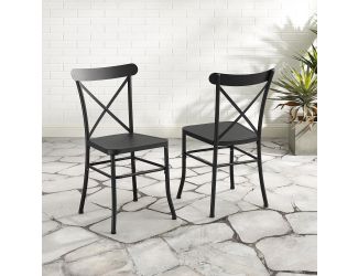 Astrid 2Pc Indoor/Outdoor Metal Dining Chair Set