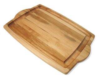 Farmhouse Carver with Handles 20 x 14 x .75 - Maple