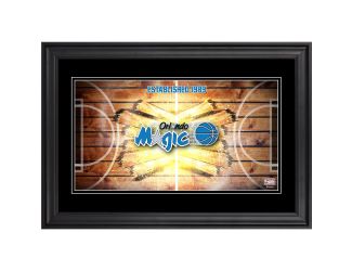 10" x 18" Hardwood Classics Panoramic Framed Photograph - Orlando Magic