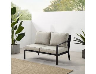 Clark Outdoor Metal Sectional Right Side Loveseat