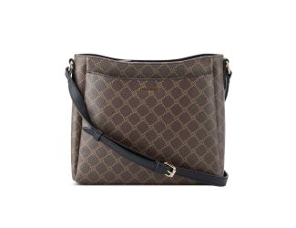 Cheryl Crossbody Bag - Brown Black Logo