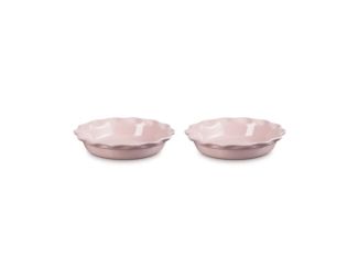 Set of 2 Heritage Pie Dishes Chiffon Pink