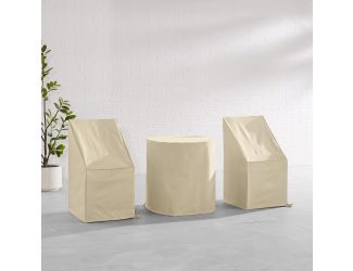 3Pc Outdoor Bistro Furniture Cover Set