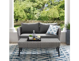 Richland Outdoor Wicker Chat Set