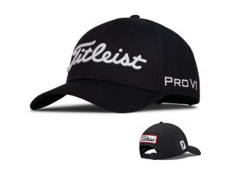 Titleist Tour Performance Adjustable Golf Hat - Black/White
