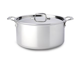 D3 Stainless Steel 8 Qt. Stock Pot with Lid