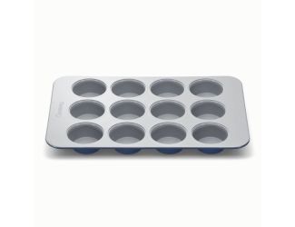 12 Cup Nonstick Ceramic Muffin Pan Navy