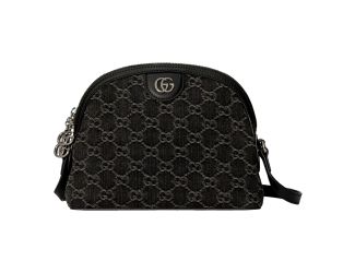 Gucci Ophidia Dome GG Denim Black Shoulder Bag