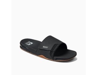 Mens Fanning Slide-Black/Silver-9